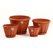 Горшок Знатный терракотовый с под.3,9л d 225 М303Т