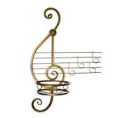 Подставка 1яч Скрипичный ключ (белый)