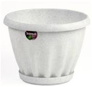 Горшок Знатный белый с под 2л d180 М302 Б