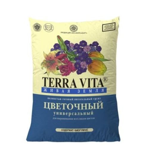 Грунт «Живая земля» 50л.цветочный