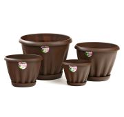 Горшок Знатный шоколадный с под.2л  d 180 М302 Ш