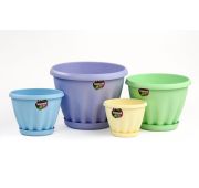 Горшок Знатный цветной с под.2л  d 180 М302Ц