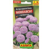 Цветы Астра Монпасье серебристая (Аэлита)