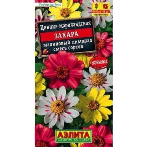 Цветы Цинния Захара Малиновый Лимонад (Аэлита)