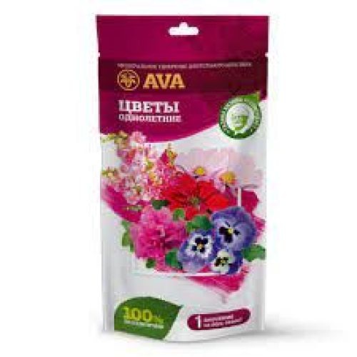 Удобрение AVA для однолетних цветов 100гр дой-пак