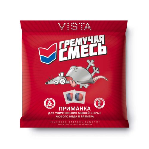 Гремучая смесь тесто-брикет от грызунов 200гр