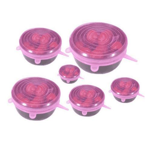 Крышки силиконовые многораз (6шт в наборе)